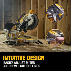 DEWALT DCS785B 20V MAX* XR® 12 in. Double Bevel Sliding Miter Saw (Tool Only) - Mississauga Hardware Centre Inc