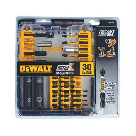 DEWALT DWA2T30C Flex Torq 30 - Piece Hex Shank Impact Driver Bit Set - Mississauga Hardware Centre Inc