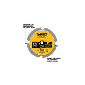DEWALT DWA412PCD 4 - 1/2 in. 4T Fiber Cement Cutting Circular Saw Blade - Mississauga Hardware Centre Inc