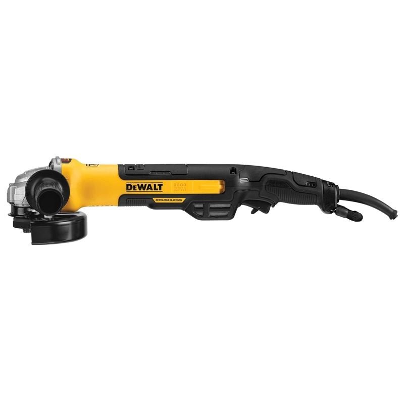 DEWALT | DWE43265N 5 in. / 6 in. Brushless Small Angle Grinder, Rat Tail with Kickback Brake, No Lock - On - Mississauga Hardware Centre Inc