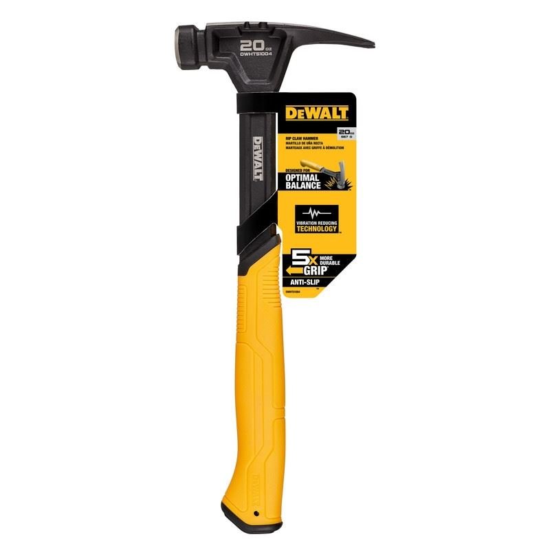 DEWALT DWHT51004 20 oz. Rip Claw Steel Hammer - Mississauga Hardware Centre Inc