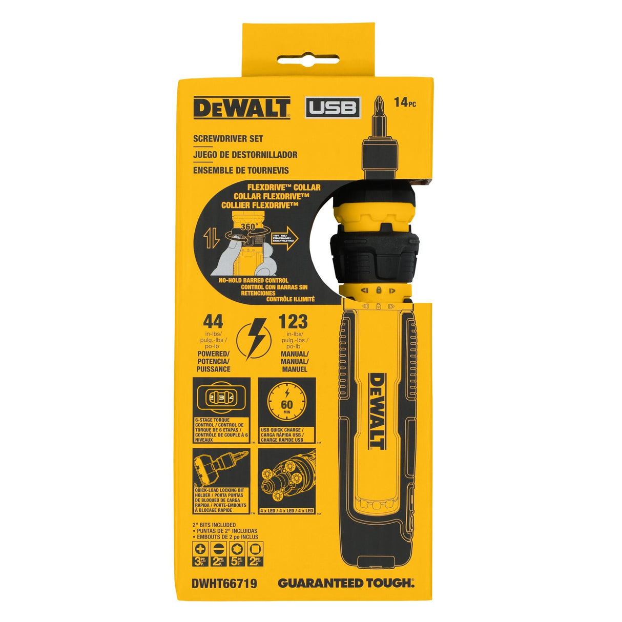DEWALT DWHT66719 14 pc. Cordless Screwdriver Set with FLEXDRIVE™ Control - Mississauga Hardware Centre Inc