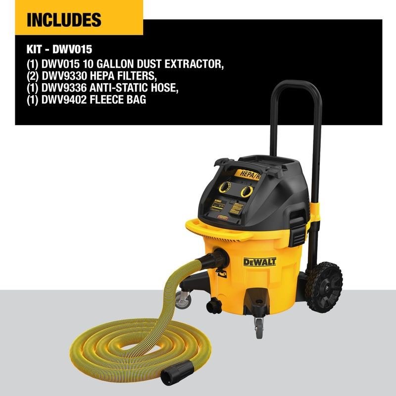 DEWALT DWV015 10Gal Dust Extractor - Mississauga Hardware Centre Inc