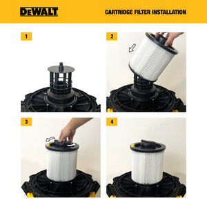 DEWALT DXVC6910 6 Gallon to 16 Gallon Cartridge Filter for Regular for Wet/Dry Vacuum - Mississauga Hardware Centre Inc