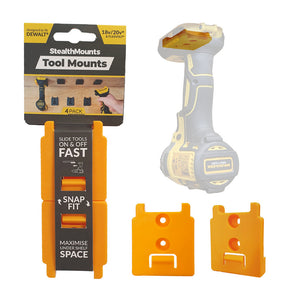StealthMount - TM-DW18-YLW-4 - Tool Mount for DeWalt 20V Tools