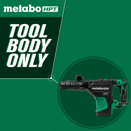 metabo HPT DH3640DAQ2M 36V MultiVolt™ Brushless Cordless 1-9/16" SDS Max Rotary Hammer (Tool Body Only)