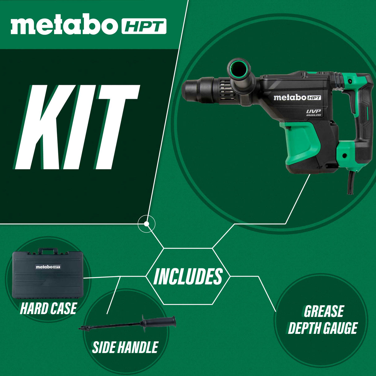 metabo HTP DH40MEY2 1-9/16" SDS Max Rotary Hammer