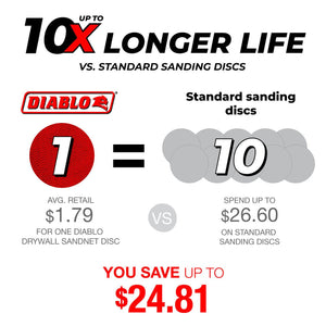 Diablo 9" SandNET™ Sanding Discs for Drywall - 25 Pack - Mississauga Hardware Centre Inc
