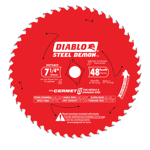 Diablo D0748CF 7 - 1/4" x 48 - Teeth Steel Demon™ Cermet II Saw Blade for Medium Metal - Mississauga Hardware Centre IncDIABLOD0748CFA
