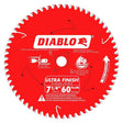 Diablo D0760A 7 - 1/4in x 60 - Teeth Ultra Finish Carbide Saw Blade for Wood - Mississauga Hardware Centre Inc