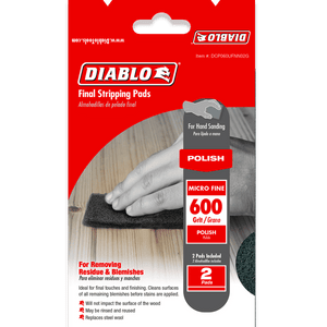 DIABLO DCP060UFNN02G 600 - Grit Final Stripping Pads (2 - pk) - Mississauga Hardware Centre Inc