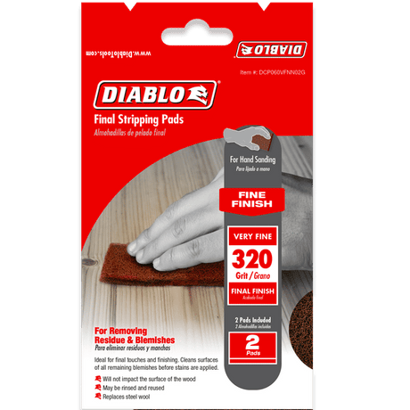 DIABLO DCP060VFNN02G 320 - Grit Final Stripping Pads (2 - pk) - Mississauga Hardware Centre Inc