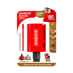 Diablo Demo Demon® Carbide Teeth Rough - In Hole Saws - Mississauga Hardware Centre Inc