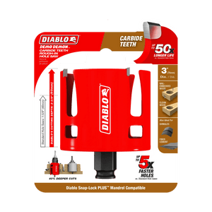 Diablo Demo Demon® Carbide Teeth Rough - In Hole Saws - Mississauga Hardware Centre Inc