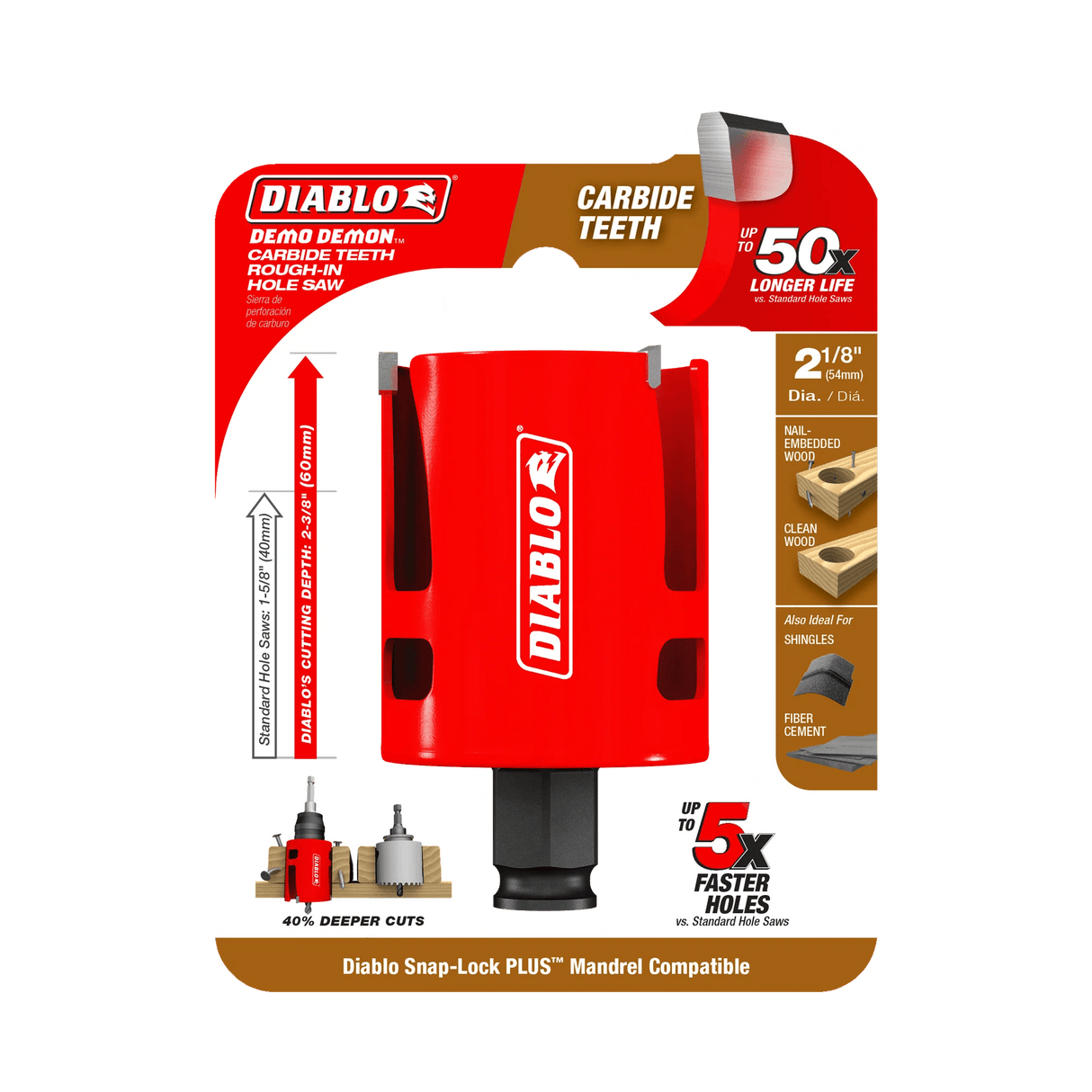 Diablo Demo Demon® Carbide Teeth Rough - In Hole Saws - Mississauga Hardware Centre Inc