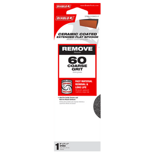 DIABLO DFBBLOCBMD01G 8" x 3" x 1" 60 - Grit Extended Flat Edge Sanding Sponge - Mississauga Hardware Centre Inc