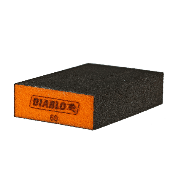 DIABLO DFBBLOCMED03G 4" x 2 - 1/2" x 1" 60 - Grit Flat Edge Sanding Sponges (3 - pc) - Mississauga Hardware Centre Inc