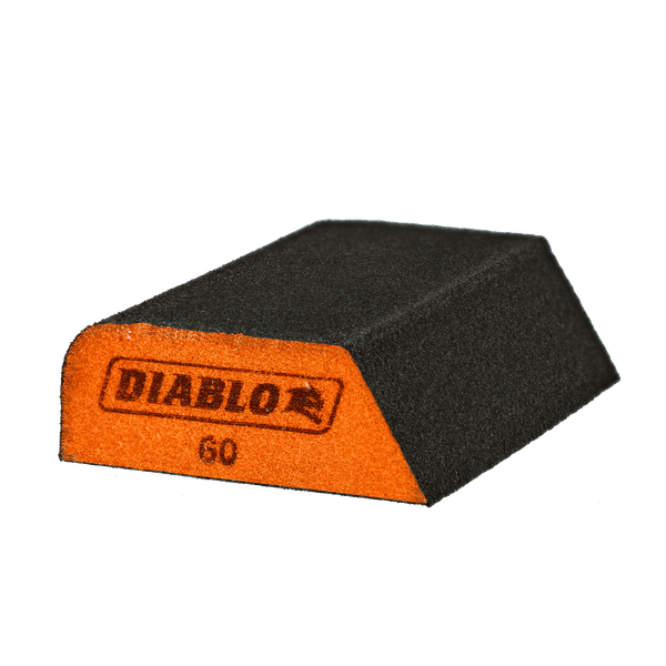 DIABLO DFBCOMBMED01G 4" x 2 - 1/2" x 1" 60 - Grit Dual - Edge Sanding Sponge - Mississauga Hardware Centre Inc