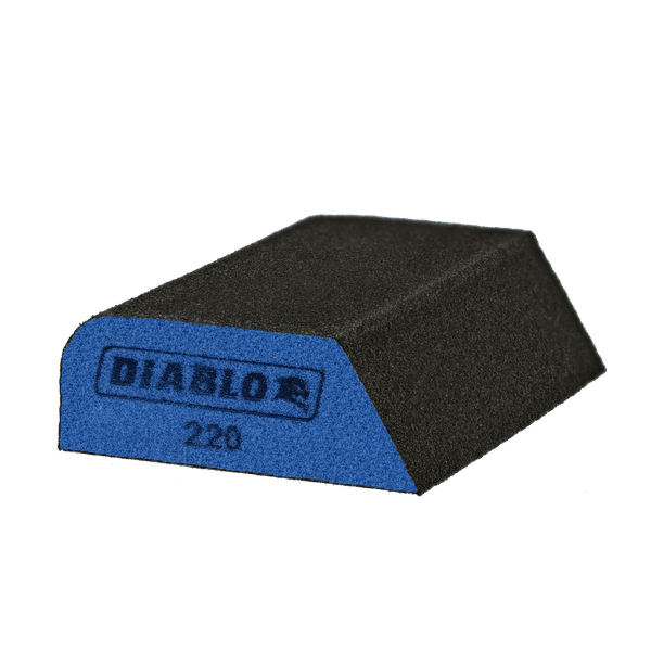 DIABLO DFBCOMBMFN01G 4" x 2 - 1/2" x 1" 220 - Grit Dual - Edge Sanding Sponge - Mississauga Hardware Centre Inc