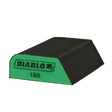 DIABLO DFBCOMBUFN01G 4" x 2 - 1/2" x 1" 180 - Grit Dual - Edge Sanding Sponge - Mississauga Hardware Centre Inc