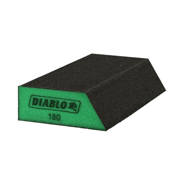 DIABLO DFBLANGSFN01G 5" x 3" x 1" 180 - Grit Corner Contact Sanding Sponge - Mississauga Hardware Centre Inc