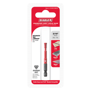 DIABLO DHS0188DG 3/16" Diamond Grit Hole Saw - Mississauga Hardware Centre Inc