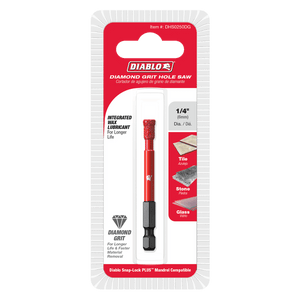 DIABLO DHS0250DG 1/4" Diamond Grit Hole Saw - Mississauga Hardware Centre Inc