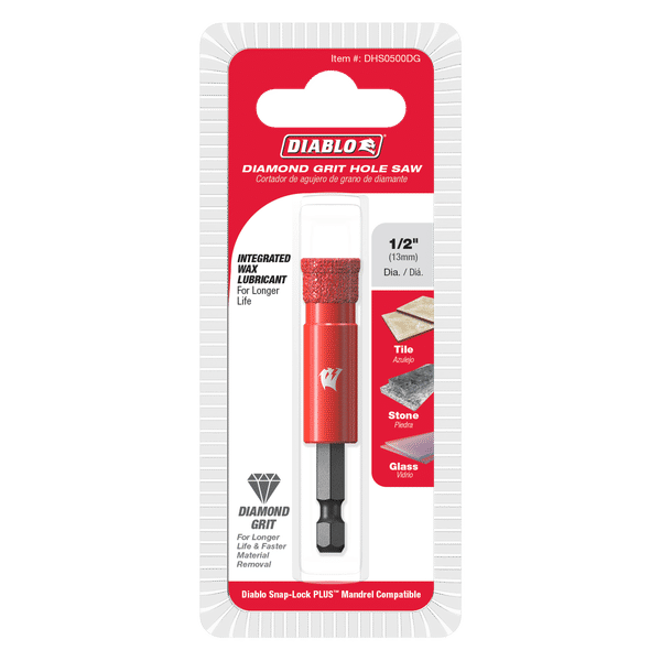 DIABLO DHS0500DG 1/2" Diamond Grit Hole Saw - Mississauga Hardware Centre Inc