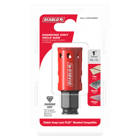 DIABLO DHS1000DG 1" Diamond - Grit Hole Saw - Mississauga Hardware Centre Inc