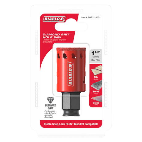 DIABLO DHS1125DG 1 - 1/8" Diamond Grit Hole Saw - Mississauga Hardware Centre Inc