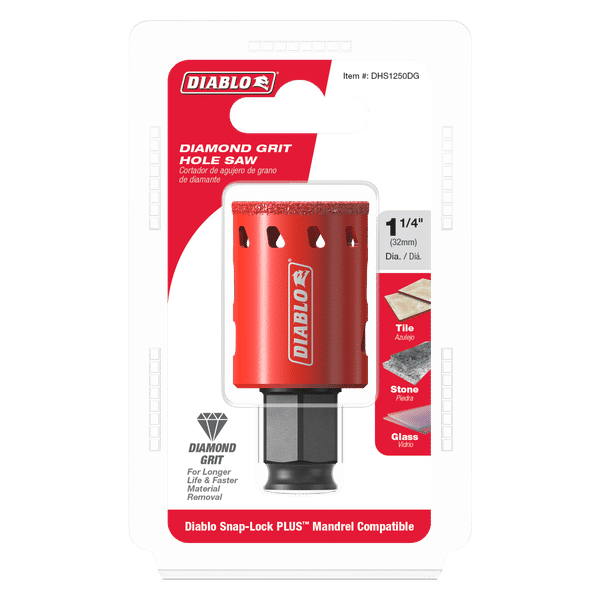 DIABLO DHS1250DG 1 - 1/4" Diamond Grit Hole Saw - Mississauga Hardware Centre Inc