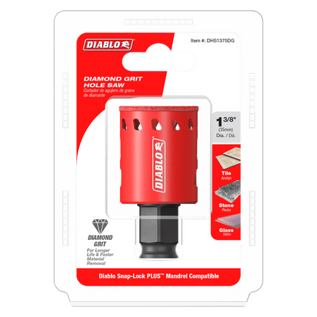 DIABLO DHS1375DG 1 - 3/8" Diamond Grit Hole Saw - Mississauga Hardware Centre Inc