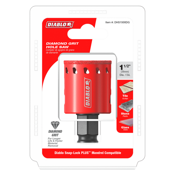 DIABLO DHS1500DG 1 - 1/2" Diamond Grit Hole Saw - Mississauga Hardware Centre Inc