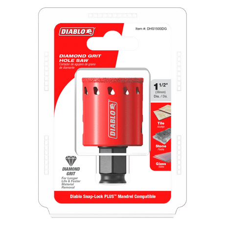 DIABLO DHS1500DG 1 - 1/2" Diamond Grit Hole Saw - Mississauga Hardware Centre Inc