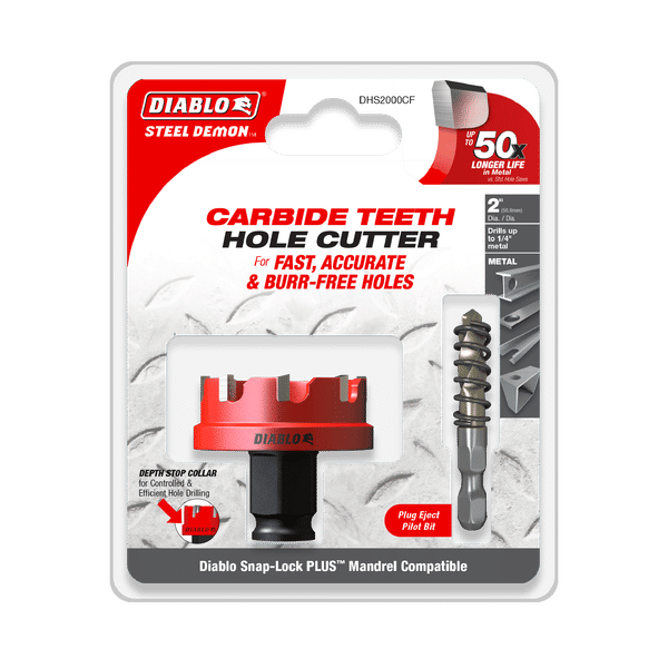 DIABLO DHS2000CF 2" Steel Demon™ Carbide Teeth Hole Cutter - Mississauga Hardware Centre Inc