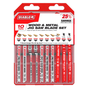 DIABLO DJT10S Jig Saw Blade Set for Wood & Metal (10 - pc) - Mississauga Hardware Centre Inc