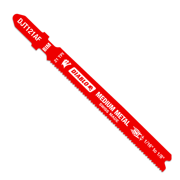 DIABLO DJT121AF5 3 - 5/8" 21TPI Bi - Metal Jig Saw Blades for Medium Metal (5 - pk) - Mississauga Hardware Centre Inc