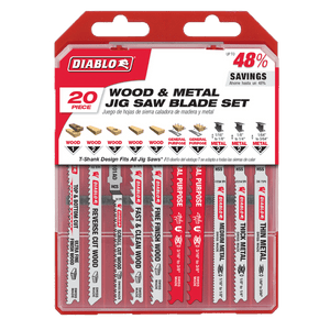 DIABLO DJT20S Jig Saw Blade Set for Wood, Metal and Plastics (20 - pc) - Mississauga Hardware Centre Inc
