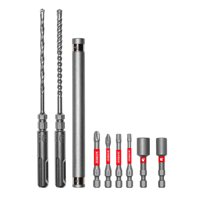 Diablo DMAPL9910 - S9 9pc Concrete Anchor Drive Installation Set - Mississauga Hardware Centre Inc