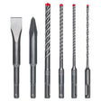 Diablo DMAPL9930 - S6 6pc SDS - Plus Rebar Demon™ 4 - Cutter Full Carbide Head Hammer Drill Bit & Chisel Set (6 - Piece) - Mississauga Hardware Centre Inc