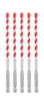 Diablo DMARG1070 - P5 1/4" x 4" x 6" SPEEDemon™ Red Granite Carbide Tipped Hammer Drill Bits (5 - Pack) - Mississauga Hardware Centre Inc