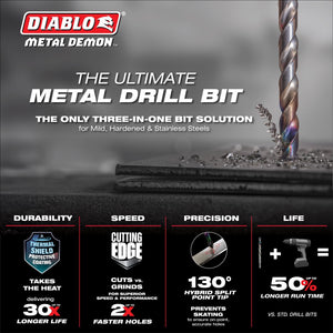 Diablo DMD - T29 29 pc Metal Demon™ Drill Bits Set for Mild, Hardened and Stainless Steels - Mississauga Hardware Centre Inc
