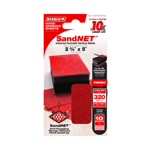 DIABLO DND234320S10N 5" Sand Demon™ 2 - 3/4" x 320 - Grit Reusable Sanding Sheets (10 - pk) - Mississauga Hardware Centre Inc