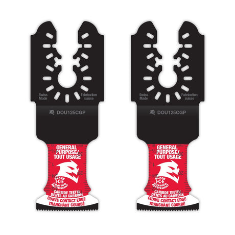 Diablo DOU125CGPP2 1 - 1/4" AMPED™ Demo Demon™ Universal Fit Carbide Teeth Oscillating Blade for General Purpose Cuts - 2PK - Mississauga Hardware Centre Inc