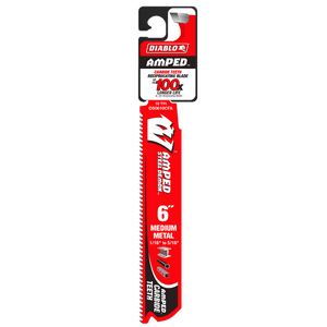 DIABLO DS0610CFA 6" 10TPI AMPED™ Steel Demon™ Carbide Teeth Reciprocating Saw Blade for Medium Metal - Mississauga Hardware Centre Inc