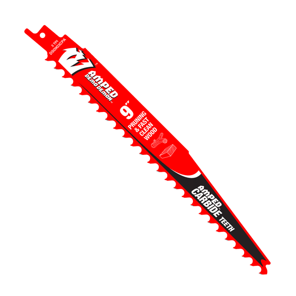 DIABLO DS0903CPA3 9" 3TPI AMPED™ Demo Demon™ Carbide Teeth Reciprocating Saw Blade for Pruning and Clean Wood - Mississauga Hardware Centre Inc