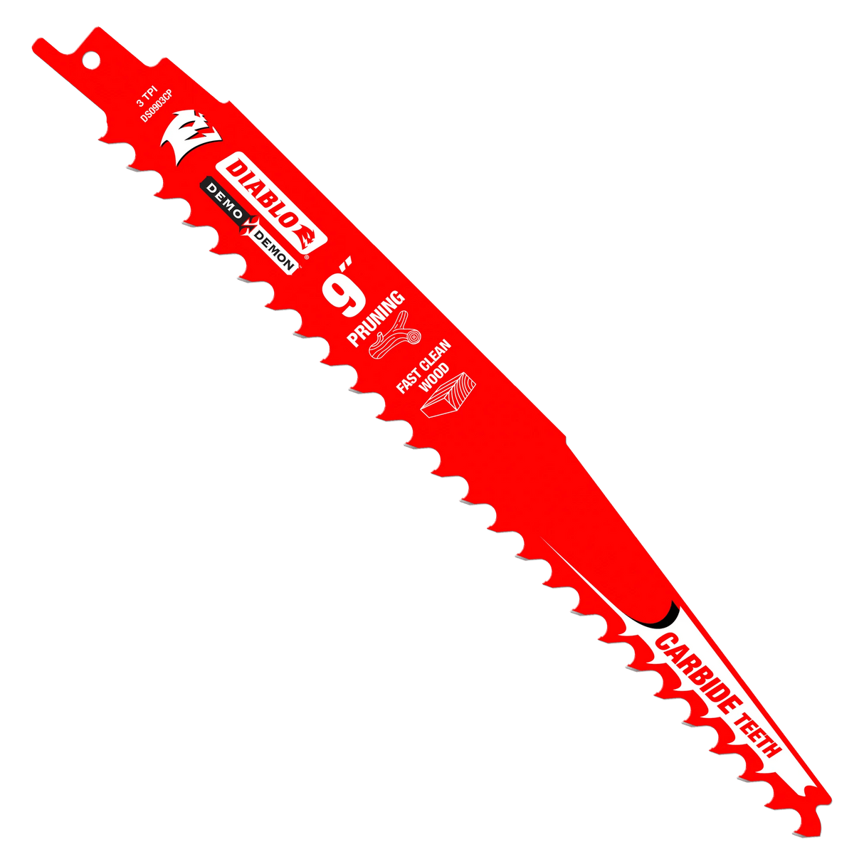 Diablo DS0903CPP 9" 3TPI Demo Demon™ Carbide Teeth Reciprocating Saw Blade for Pruning and Clean Wood - 2PK - Mississauga Hardware Centre Inc