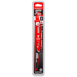 DIABLO DS0909CGPA3 9" 6/9TPI AMPED™ Demo Demon™ Carbide Teeth Reciprocating Saw Blades for General Purpose Cuts (3 - pk) - Mississauga Hardware Centre Inc