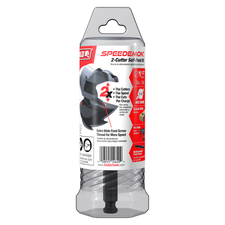 DIABLO DSF1500 1 - 1/2" SPEEDemon™ 2 - Cutter Self - Feed Bit - Mississauga Hardware Centre Inc