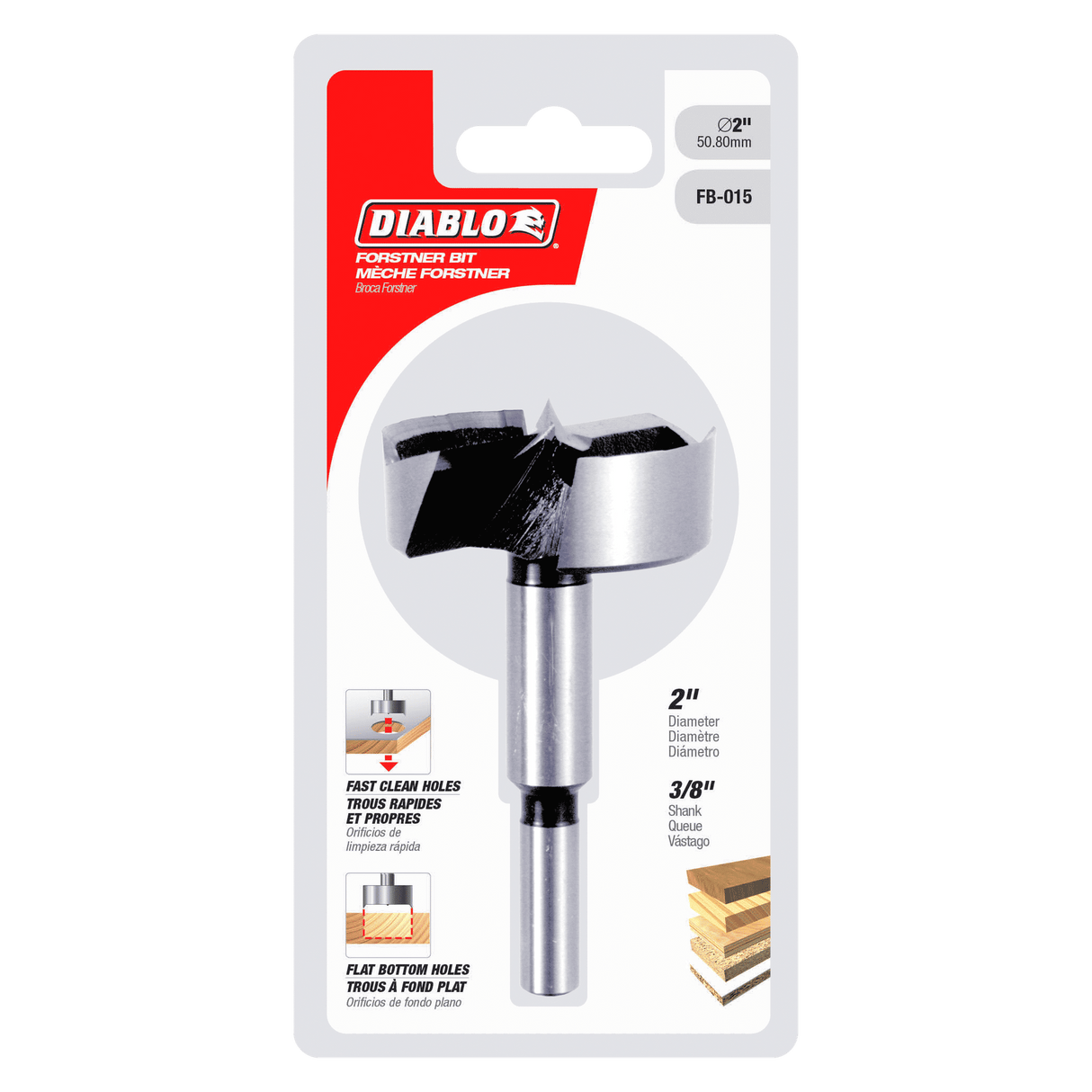 Diablo FB - 015 2" Forstner Bit for Wood - Mississauga Hardware Centre Inc